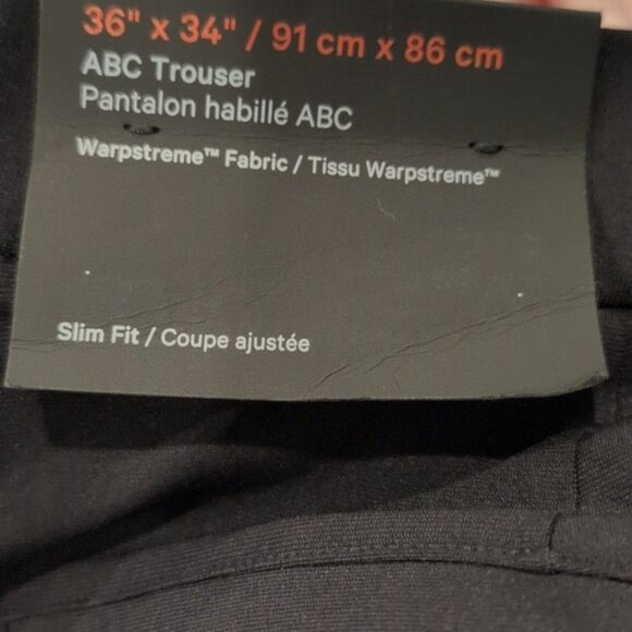 NWT Lululemon ABC Slim-Fit Trouser 34" *Warpstreme Black - Picture 7 of 11